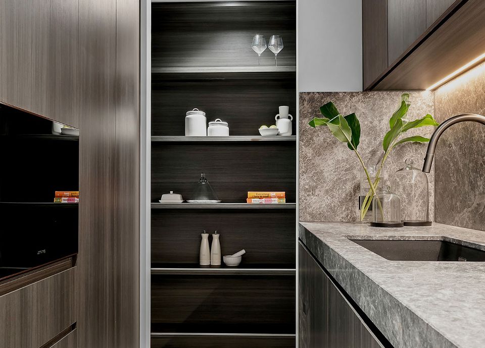 La Storia pantry with Smeg blast chiller