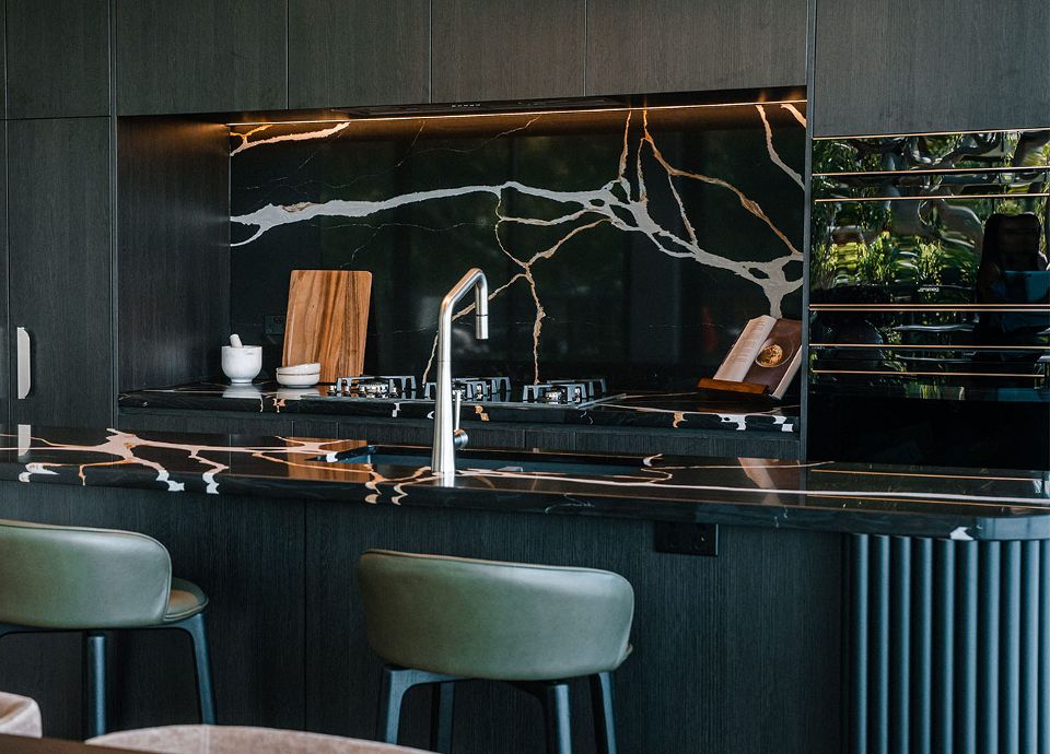 La Storia, Carlton light marble grey kitchen