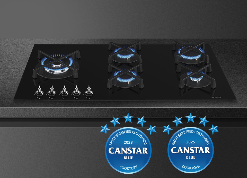 Smeg Hybrid Cooktop with Canstar 2025 Badge