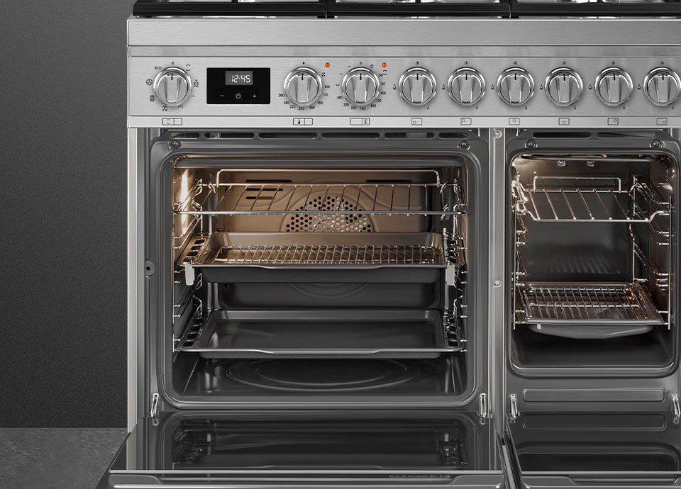 Piano de cuisson Portofino chaleur tournante Smeg