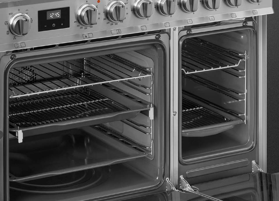 Piano de cuisson avec Rails télescopiques