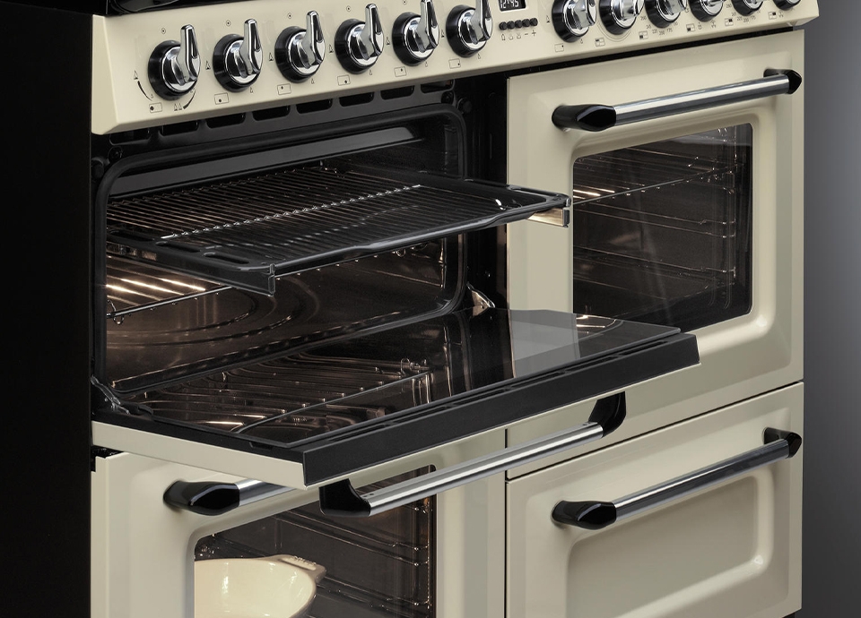 Piano de cuisson Victoria avec rails télescopiques Smeg