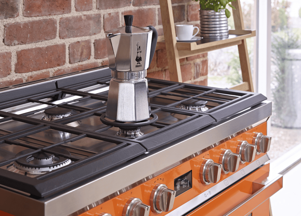 Piano de cuisson Portofino Smeg orange CPF9GMOR