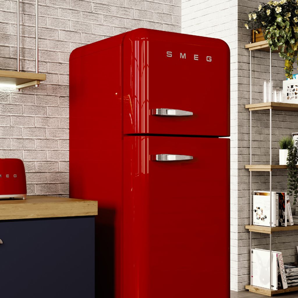 Réfrigérateur 2 portes Rouge VIntage Années 50 FAB30RRD5 Smeg