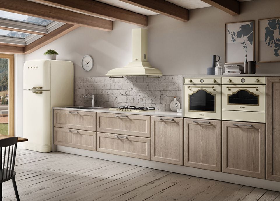 Réfrigérateur couleur crème 2 portes Vintage Années 50 FAB50LCRB Smeg