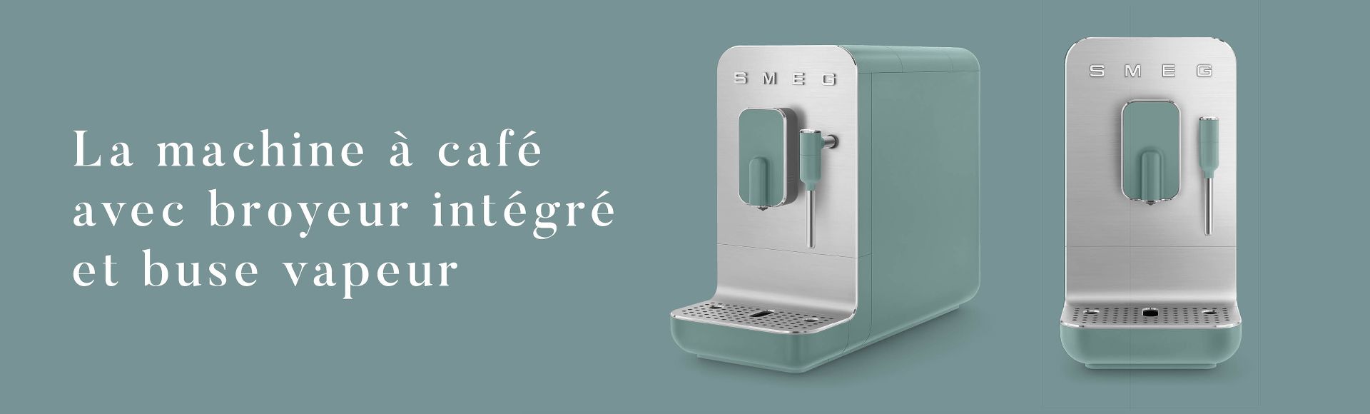 La machine &agrave; caf&eacute; avec broyeur int&eacute;gr&eacute; et buse vapeur SMEG