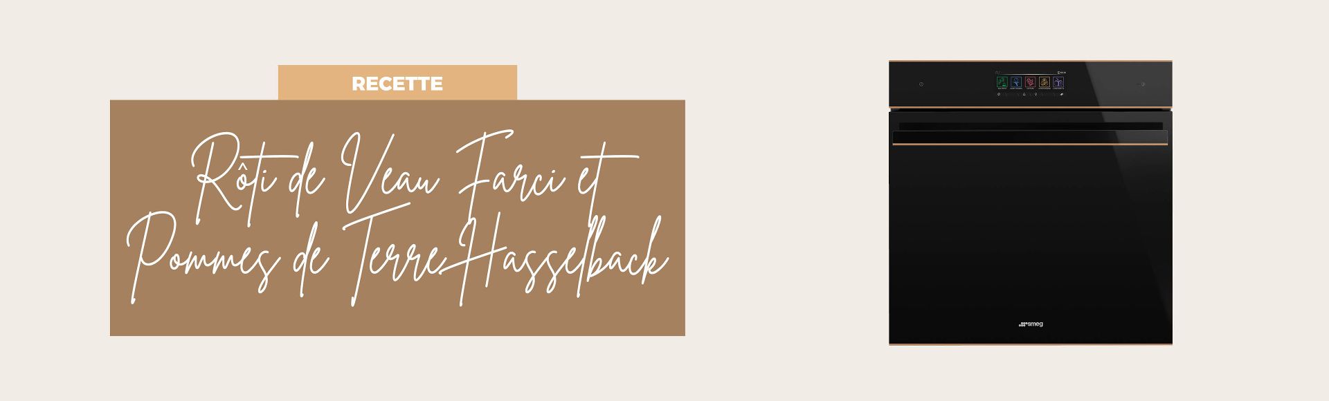 Rôti de veau farci et pommes de terre Hasselback