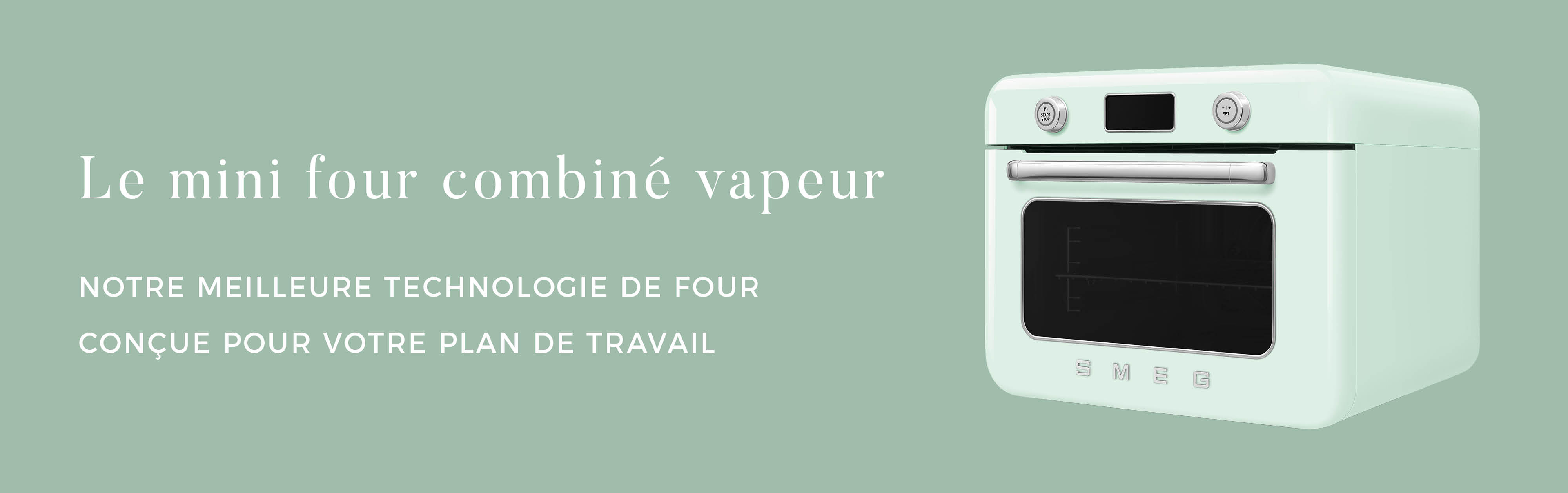 Mini four combin&eacute; vapeur SMEG