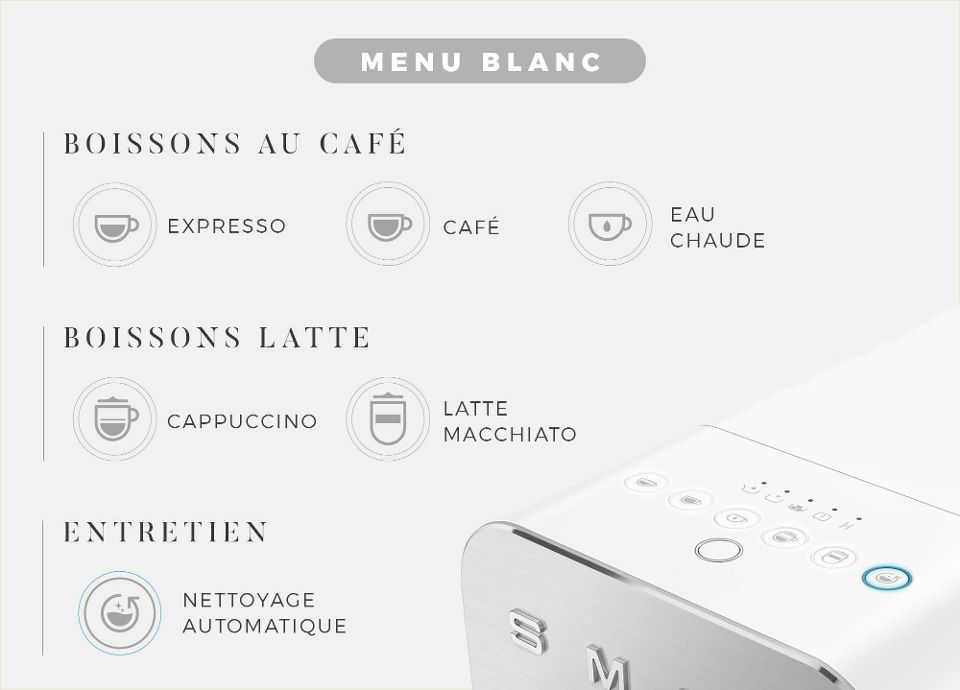 Menu blanc