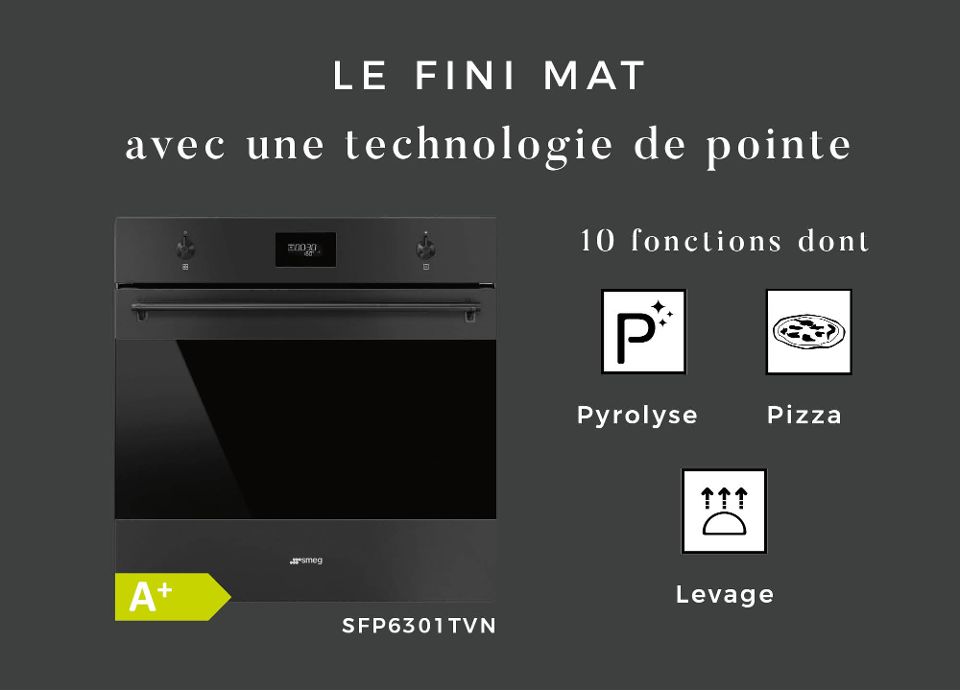 Classica Noir Mat SMEG