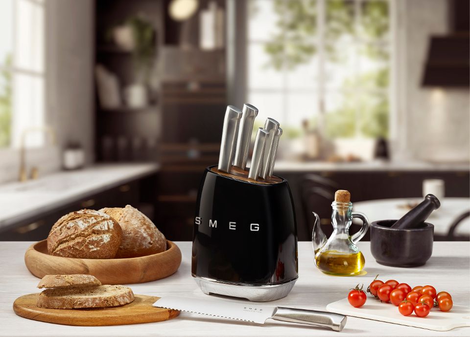 Smeg knife block set