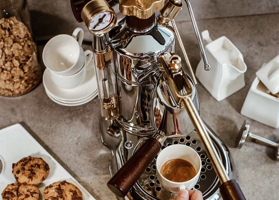 Le caf&eacute; SMEG "Made in Italy"