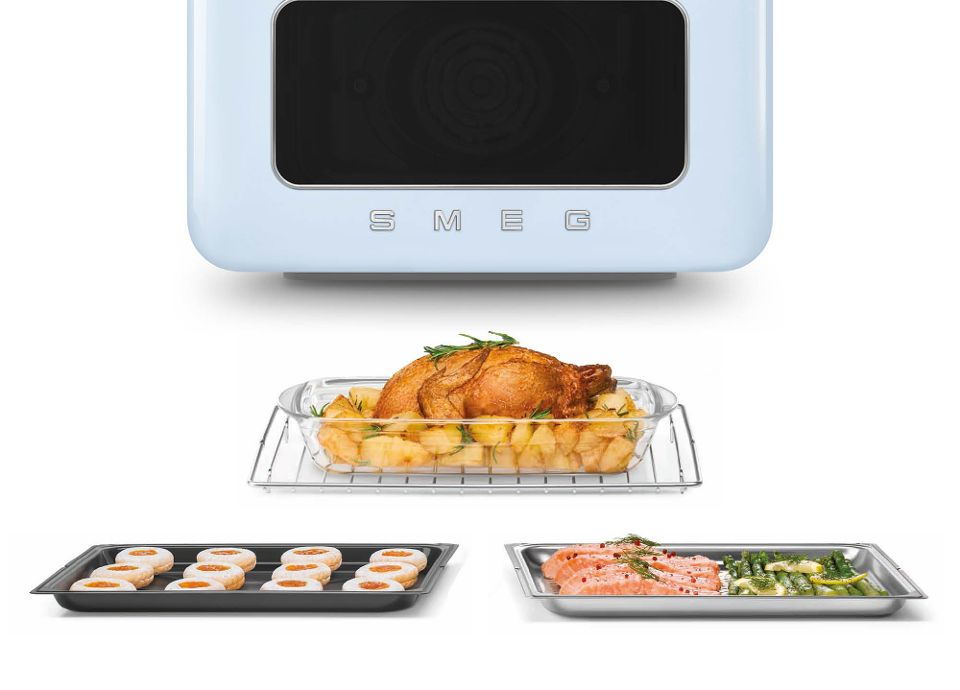 Mini four combin&eacute; vapeur SMEG