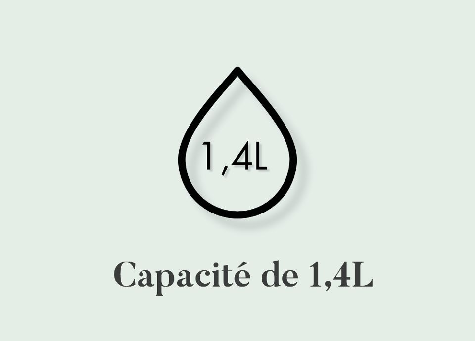 La capacit&eacute; de la machine &agrave; caf&eacute; filtre DCF02 SMEG