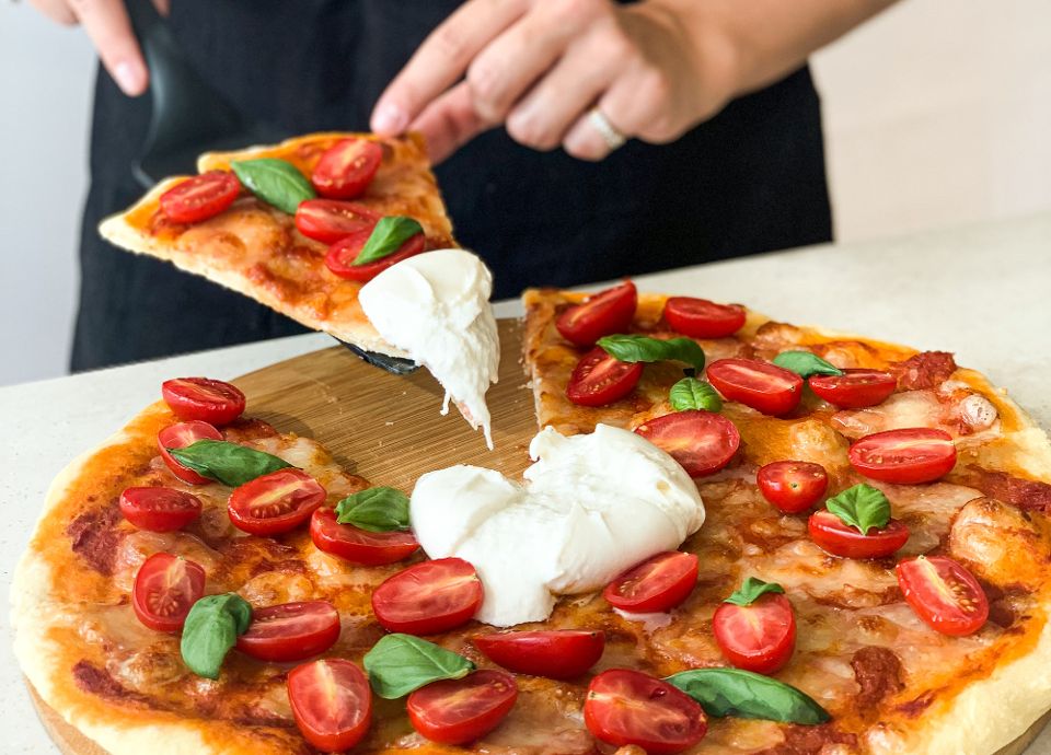 La pizza v&eacute;g&eacute;tarienne de chez SMEG
