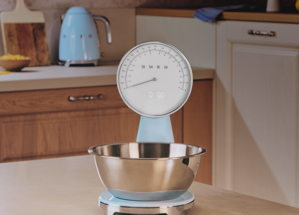 Retro-Küchenwaage von Smeg