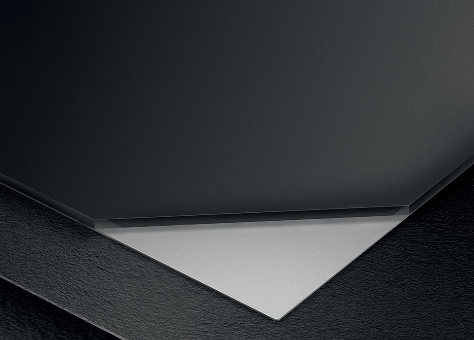 piani cottura con pianale in acciao e vetro