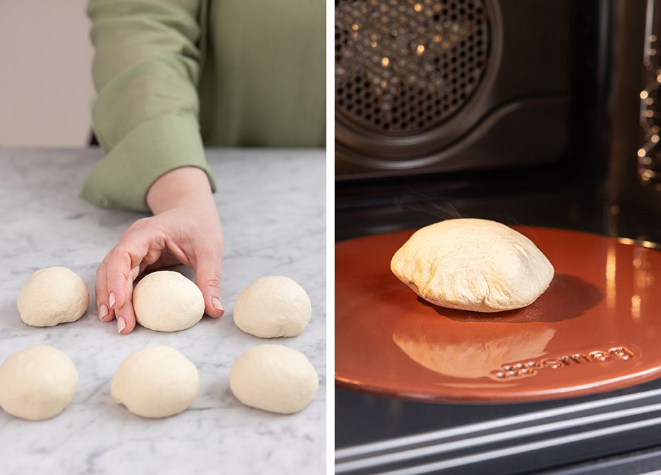 Pita ripiena con insalata alla greca