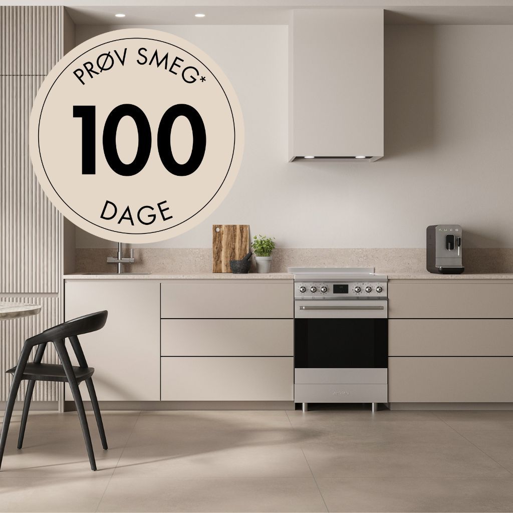 Smeg | Prøv din Smeg-hvidevare i 100 dage med pengene tilbage-garanti.