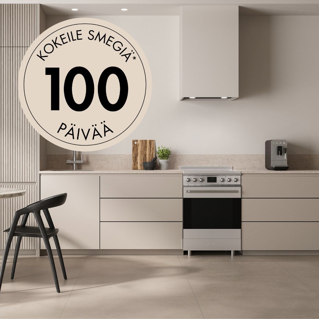 Smeg | Kokeile Smegin kodinkonetta – saat 100 päivän palautusoikeuden.