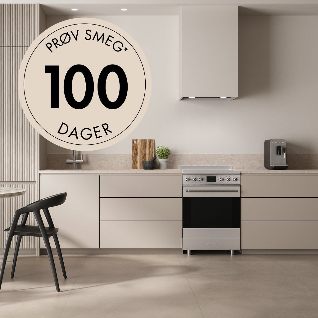 Smeg | Test din hvitevare fra Smeg og få 100 dagers åpent kjøp.