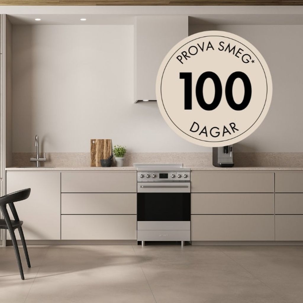 Smeg | Testa din vitvara från Smeg och få 100 dagars öppet köp.