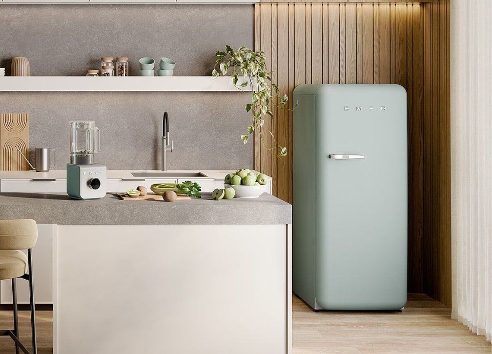 Smeg FAB28 frigorífico verde marinho