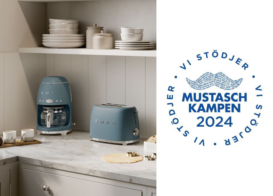 Smeg Nordic stöttar Mustaschkampen