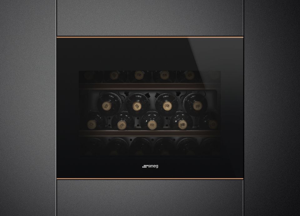 45cm compact wine cellar in dolce stil nova aesthetic CVI621NR3