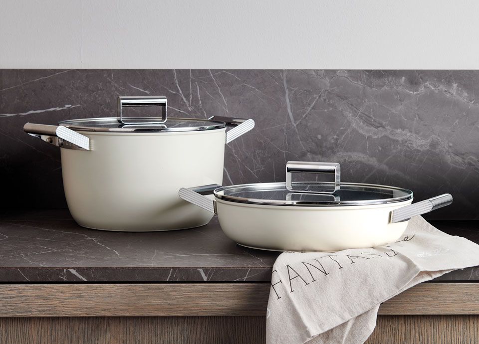 smeg cream casserole & deep pan