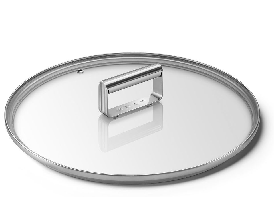 Glaslock med handtag i rostfritt stål