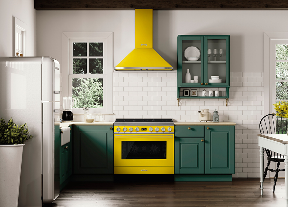 Piano de cuisson Portofino Jaune Smeg