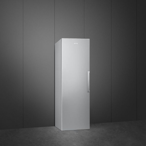 Congelatore verticale da libera installazione in colore acciaio inox