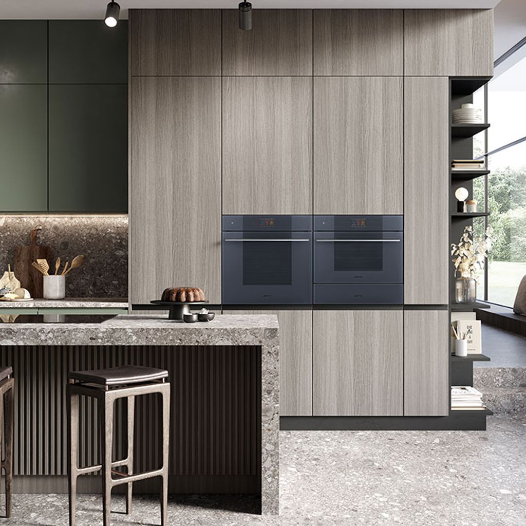 Smeg ovens in Neptune grey