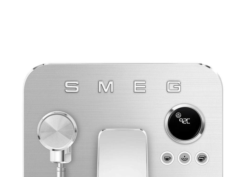 Espresso coffee machine with LCD display