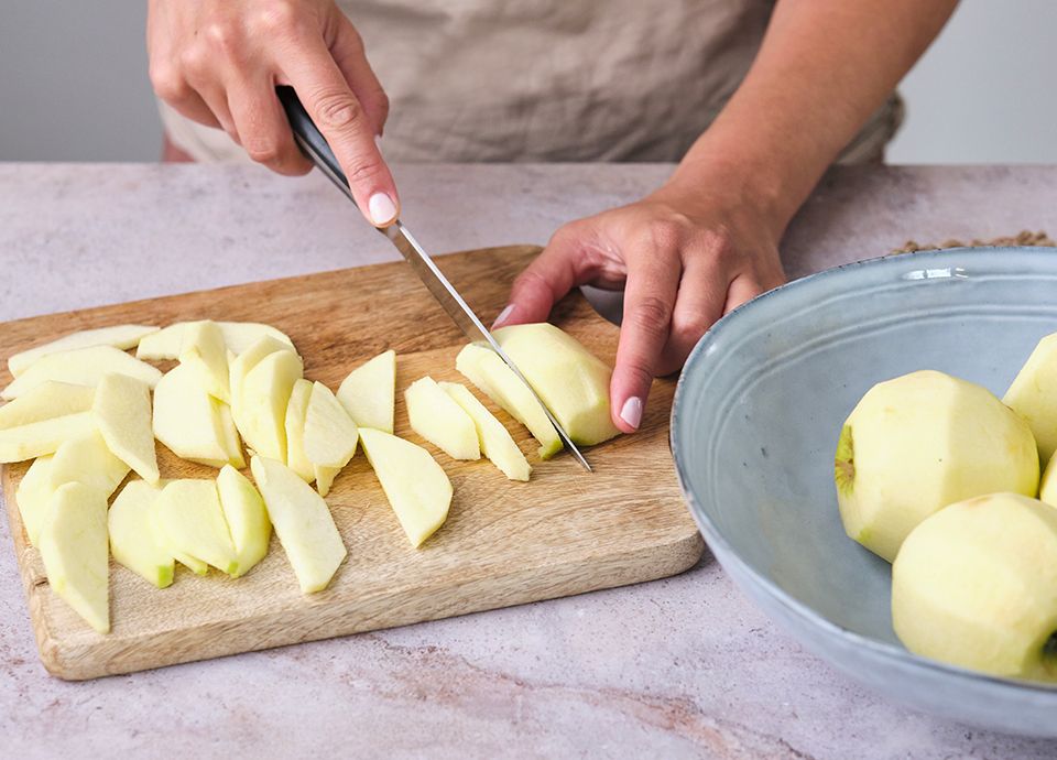 Tarte Tatin with vanilla ice cream