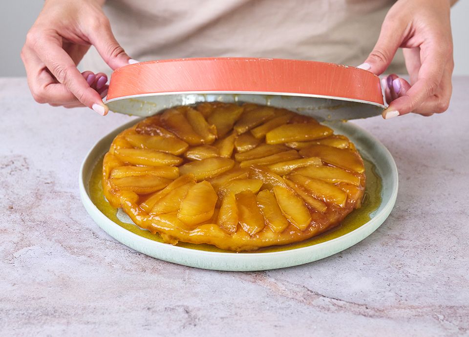 Tarte Tatin with vanilla ice cream