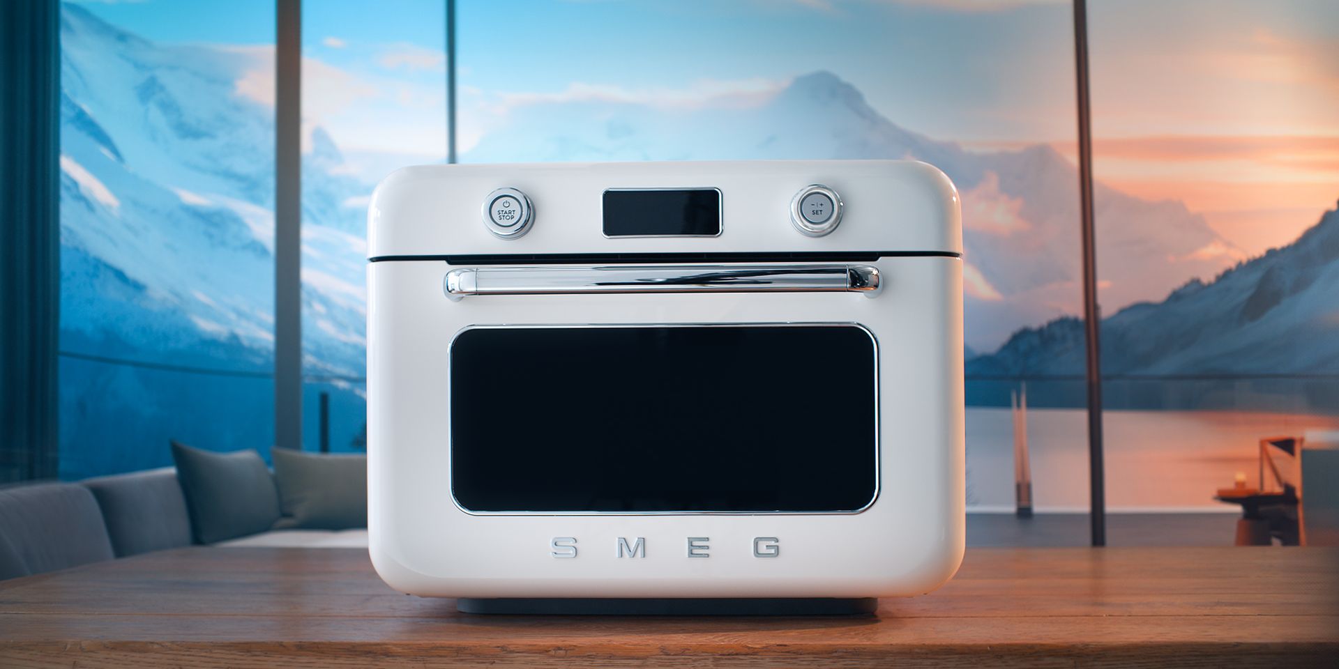 vrijstaande combi stoomoven smeg