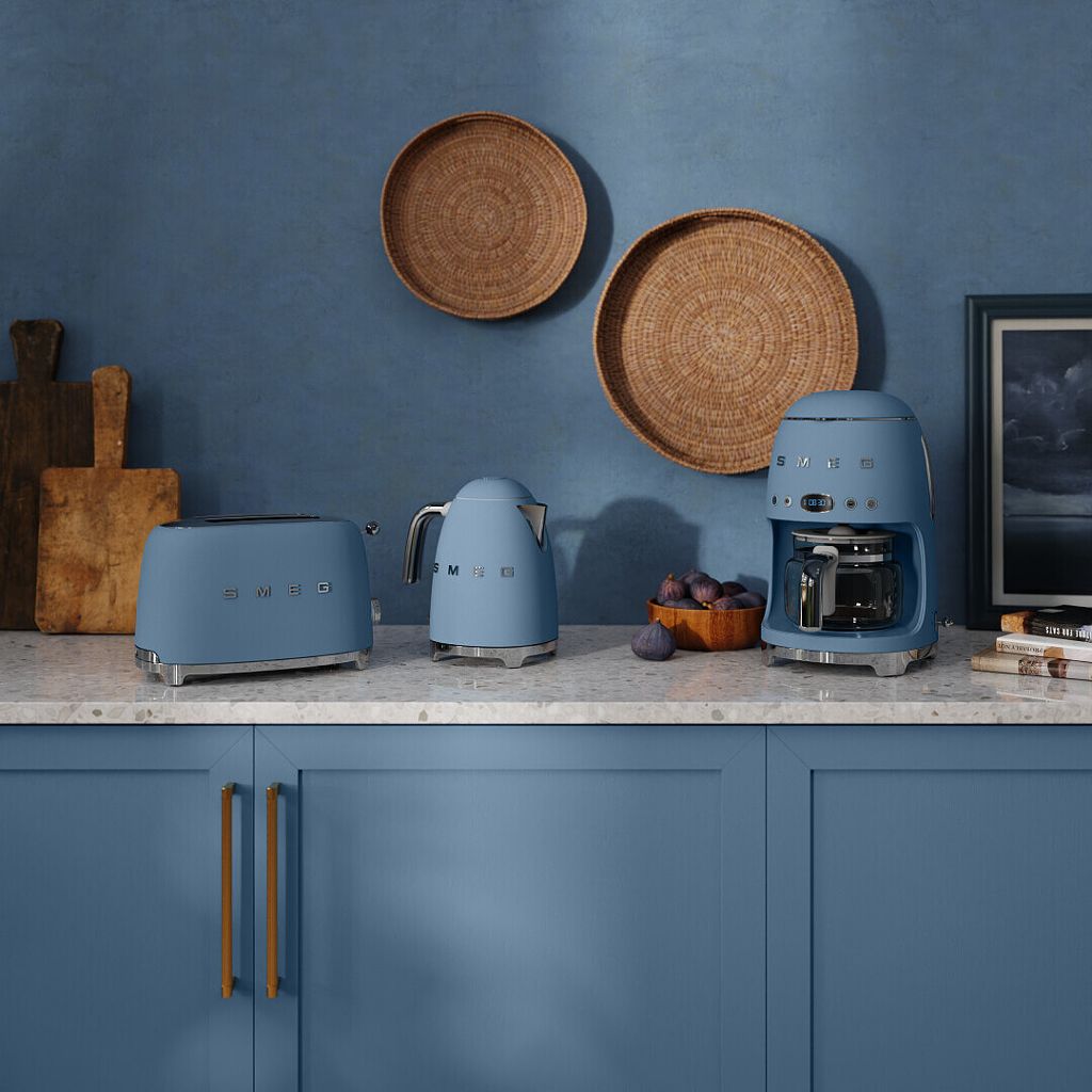 Smeg storm blue small kitchen appliances