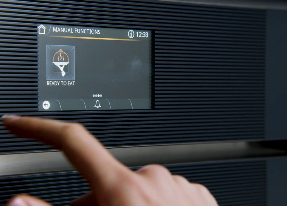 Blast Chiller touchscreen